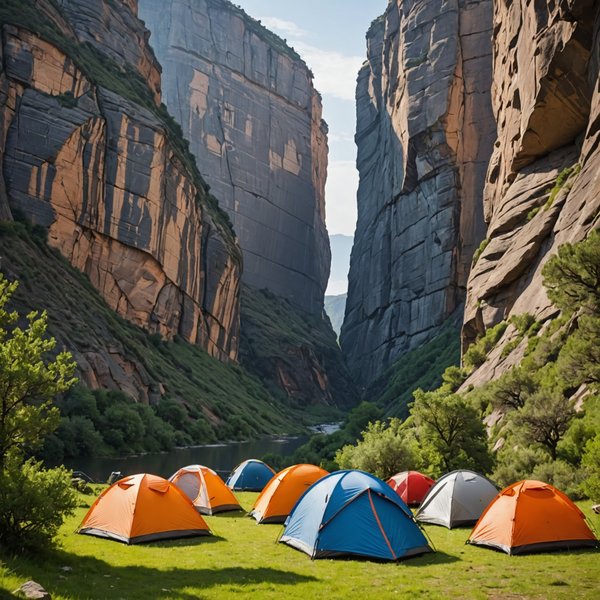 Quels sont les conseils pour camper en toute sécurité dans une région de falaises?