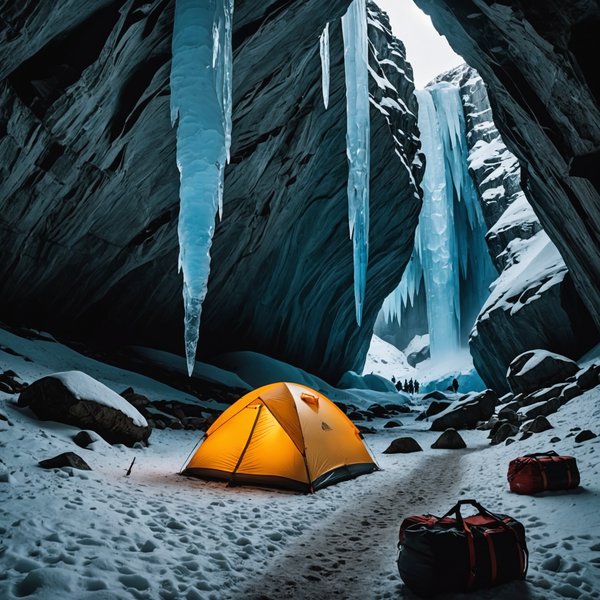 Comment organiser un camping pour une expédition de spéléologie dans des grottes de glace?